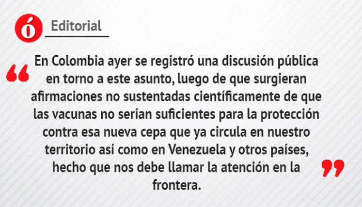 Editorial: Cuidado con delta