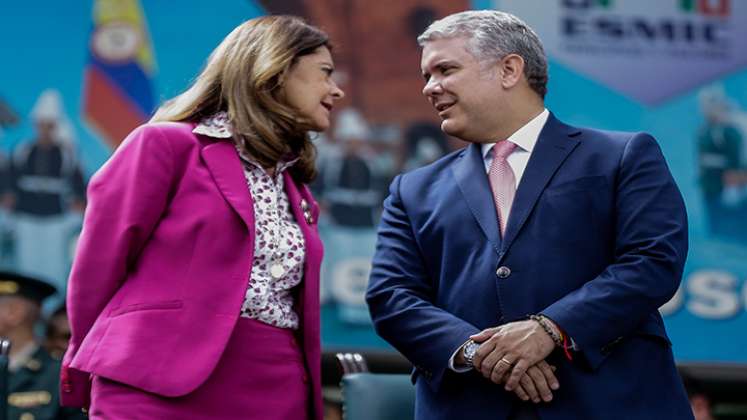 Presidente Iván Duque y la vicepresidenta Marta Lucía Ramírez. 