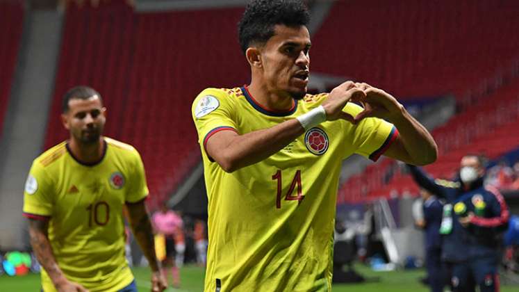 Luis Díaz, goleador de Colombia en la Copa América. 