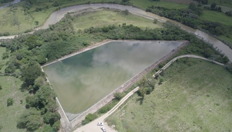 Laguna de oxidación y estabilización ubicada en el municipio de Ábrego./ Cortesía/ La Opinión 
