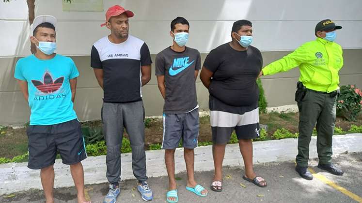 Presuntos integrantes del Tren de Aragua. 