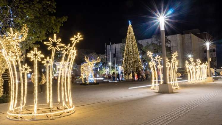 La iluminación navideña trae calidez y alegría./Foto: cortesía