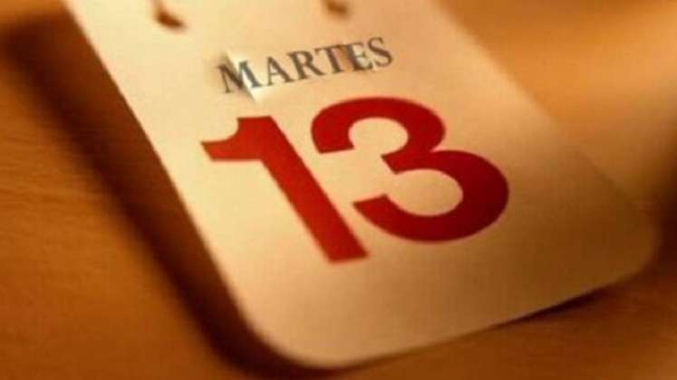 ¿Cree en el martes 13?, esto es lo que no debería hacer./Foto: tomada de internet