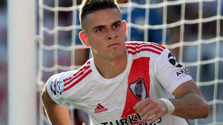 Rafael Santos Borré consiguió 56 tantos en 140 partidos disputados con River Plate. / Foto: Archivo