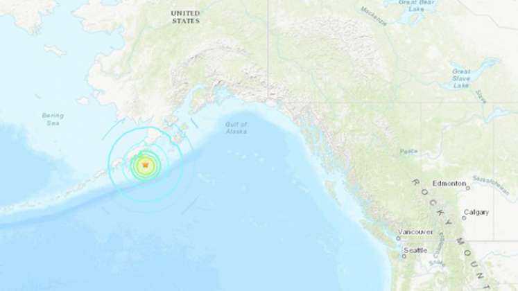 Alaska está situada en el "Cinturón de Fuego" del Pacífico, una zona con frecuente actividad sísmica en la que chocan placas tectónicas. / Foto: Sistema de Alertas de Tsunami de EEUU