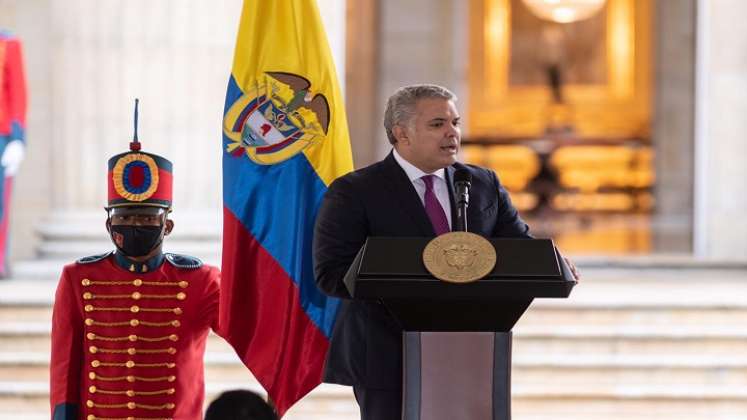 El presidente Iván Duque presentó el proyecto de inversión social, con el cual espera recaudar 15,2 billones de pesos. / Foto Colprensa 