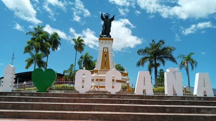 Cristo Rey de Ocaña, monumental patrimonio que llegó en tren./Foto: cortesía