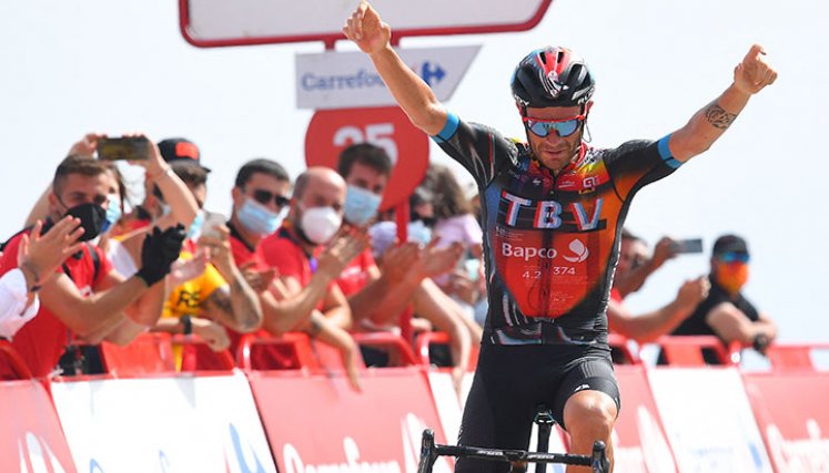 Damiano Caruso ganó la novena etapa de la Vuelta a España. 