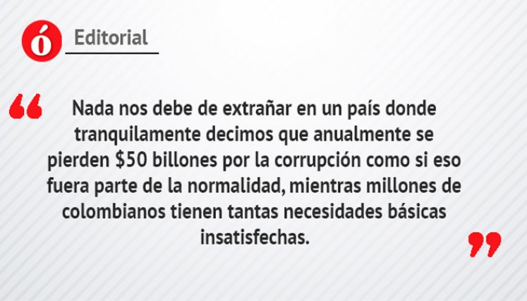 Editorial:  Contra la corrupción