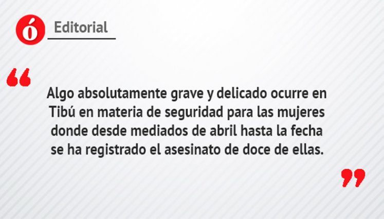 Editorial: Ensañamiento con la mujer