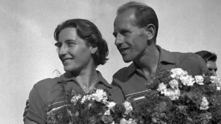 Emil Zatopek y Dana Zatopkova 