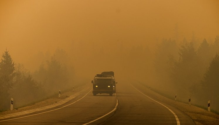 El humo en Siberia cubre toda la región