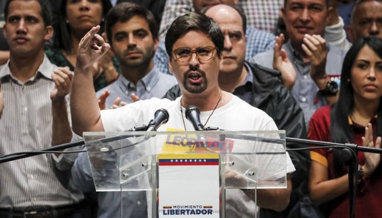 Freddy Guevara, exlegislador del Parlamento elegido en 2015 y cuyo período venció en enero de 2021, estaba retenido en El Helicoide, sede del servicio de inteligencia. / Foto: Archivo