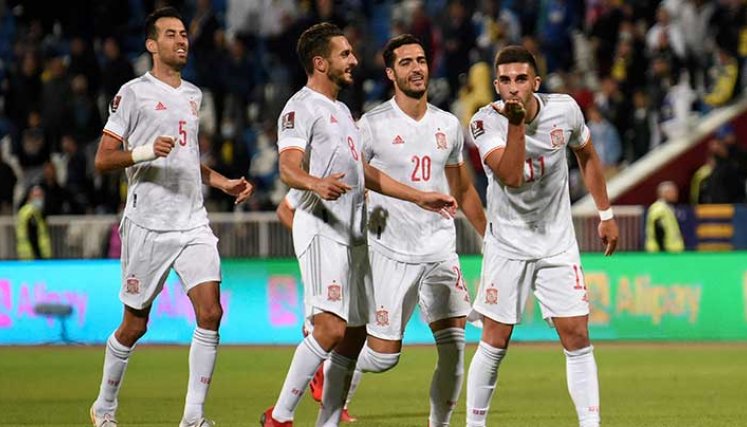 La selección española de fútbol ha vuelto a sonreír en las eliminatorias europeas al Mundial de catar 2022.