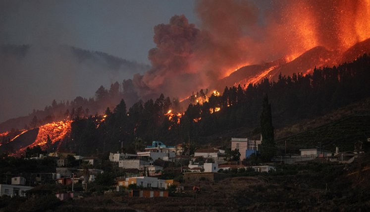 Erupción en Canarias.