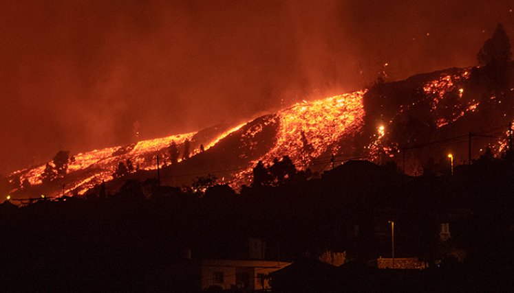Evacuación de habitantes en Canarias.