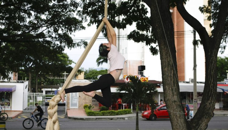 Nathaly Márquez entrena hace 8 meses y lo ve como una terapia. Foto: @juanpcohen