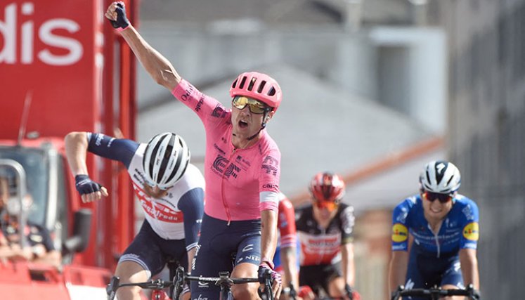 Nielsen consiguió su tercera etapa en la presente Vuelta a España. 
