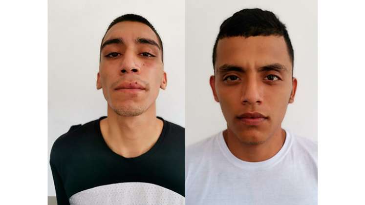 Yorgui Alexander Jaimes Suárez, alias Junior, y Breiner Stiven Duarte Rodríguez,  ‘El Menor’,