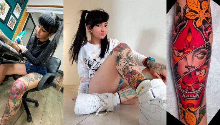 Kelly Arévalo, tatuadora. Kelly Arévalo.