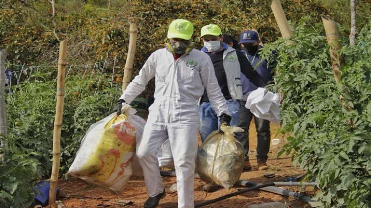 Los funcionarios recorren la zona rural para crear conciencia entre los campesinos de la región.