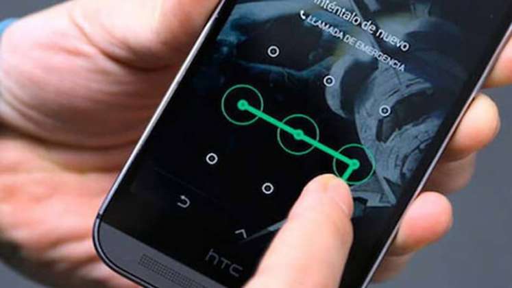 Contraseña de bloqueo en celulares.