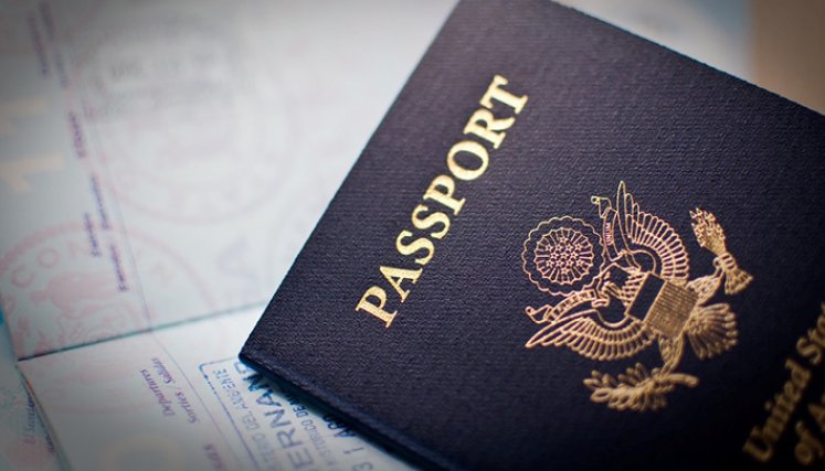 Pasaporte de Estados Unidos. 