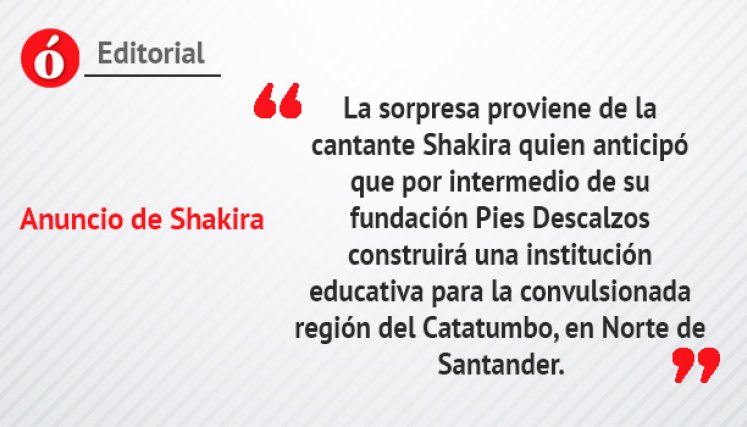 Anuncio de Shakira