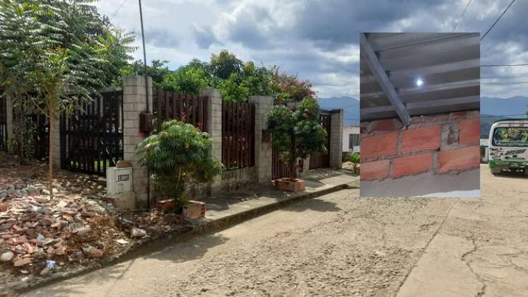 La bala entró por el techo de la vivienda e impactó a Jorge Luis Delgado.