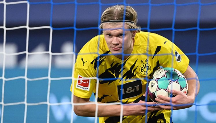 El noruego Erling Haaland uno de los jugadores más destacados de la Bundesliga.