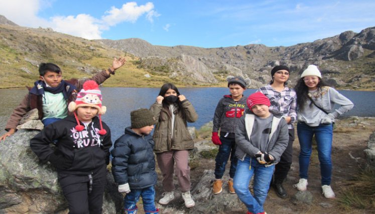 Los niños conocieron el páramo de Santurbán y se comprometieron en defenderlo. Foto: Roberto Ospino/La Opinión.