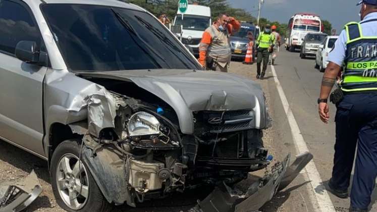 En el accidente, en el Kilómetro 8 de Los Patios, quedaron heridos tres jóvenes 