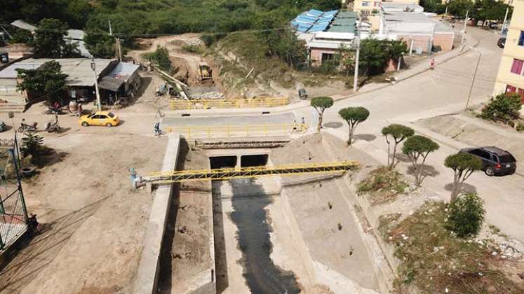 Box culvert que construyó la alcaldía en Cormoranes./Foto cortesía