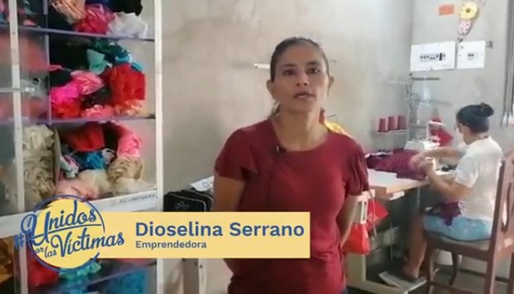 Dioselina Serrano es una madre cabeza de familia que ha logrado posicionarse ccon su negocio de confecciones ‘El Gran Sueño’.