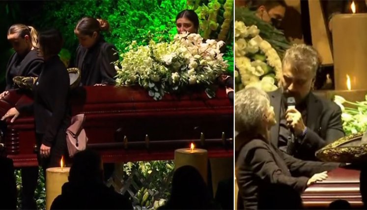 El féretro fue llevado rancho del artista, donde permanecerá en capilla ardiente. Su hijo Alejandro le cantó. El féretro fue llevado rancho del artista, donde permanecerá en capilla ardiente. Su hijo Alejandro le cantó.