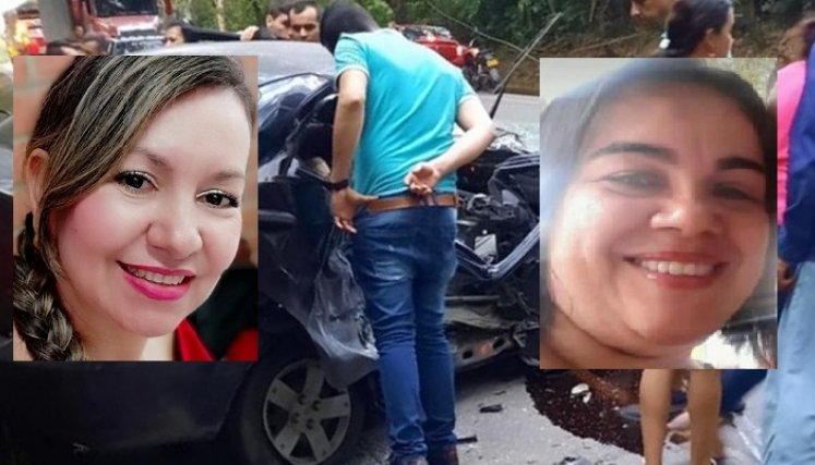 Maritza Carrascal y Sandra Lizarazo murieron en la vía Sardinata-Cúcuta.