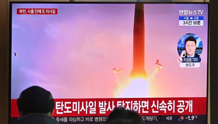 Corea del Norte lanza misil Corea del Norte lanza su misil más potente desde 2017./Foto: AFP