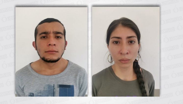 fueron capturados luego de que presuntamente se robaran una motocicleta Suzuki GN, azul, en el barrio Palmeras.