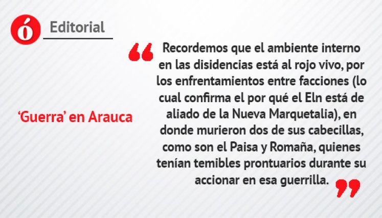 ‘Guerra’ en Arauca