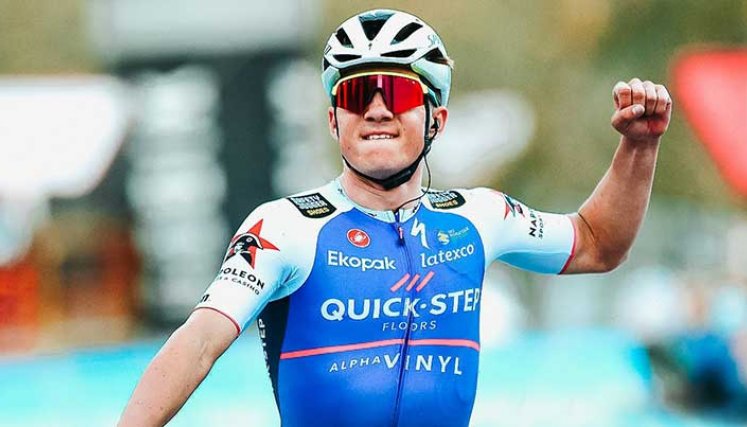 El ciclista belga Remco Evenepoel, comienza bien la temporada ciclística 2022.