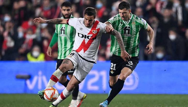 El Rayo Vallecano perdió en casa en la ida de la semifinal de la Copa del Rey.