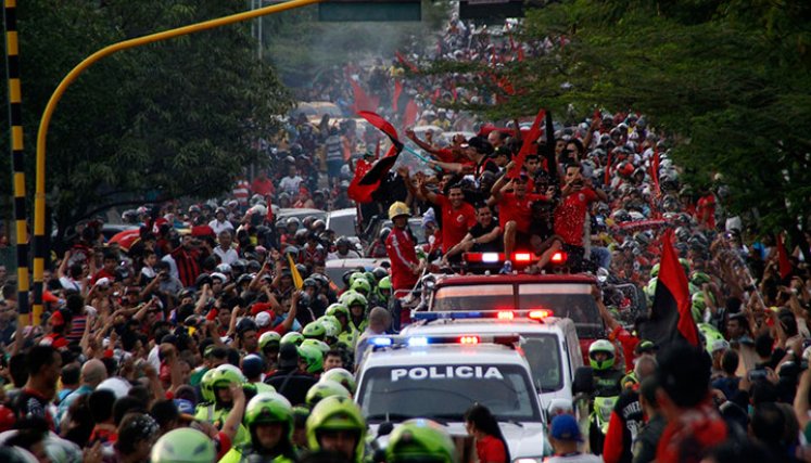 Recibimiento Cúcuta Deportivo 2015. 