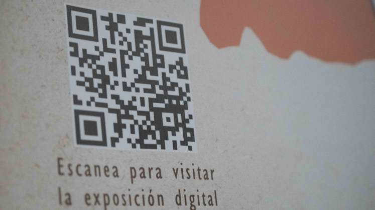 A través del código QR también se puede observar la exposición. Foto: @cirocastillo 