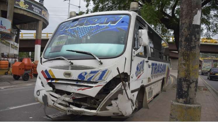 Accidente de tránsito.