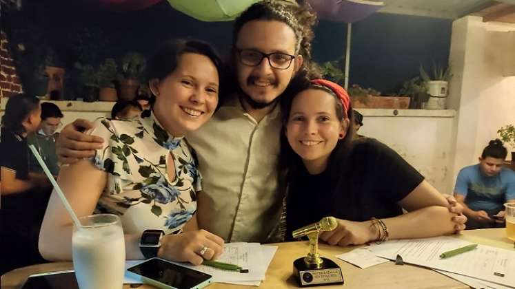 Juan Pablo Cárdenas, Brenda Julieth Trujillo y Connie Trujillo Valderrama