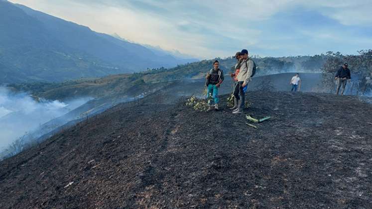 Incendio forestal.