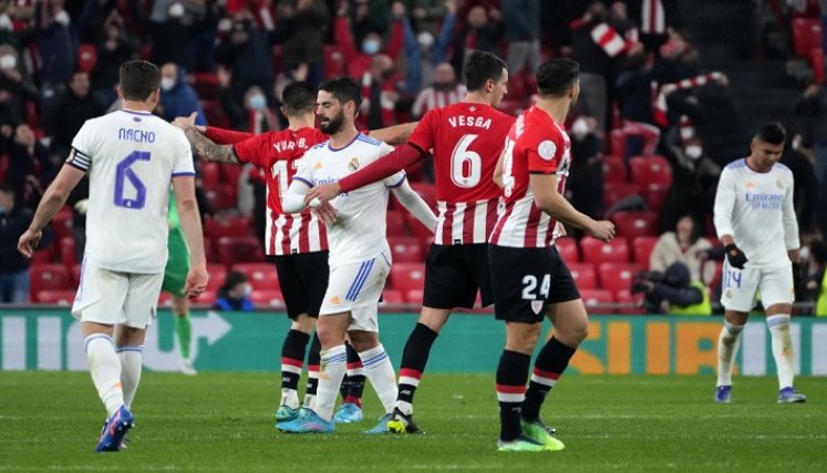 El Athletic gana 1-0 al Real Madrid y se mete en semifinales de Copa del Rey./Foto: AFP