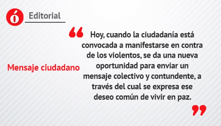 Mensaje ciudadano