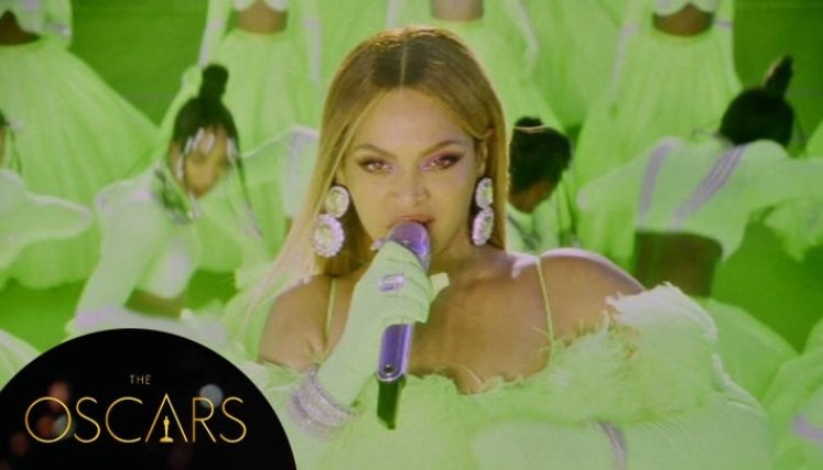 La cantante Beyonce dio apertura a la gala de los Premios Óscar./Foto: cortesía