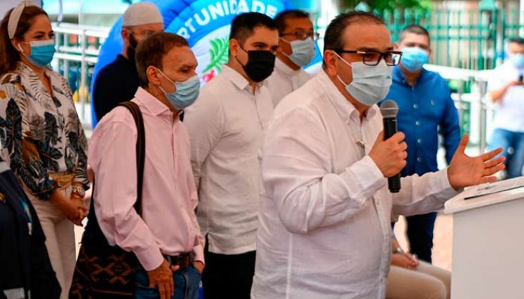 gobernador silvano serrano invitando a la gran movilización por la paz. Foto cortesía